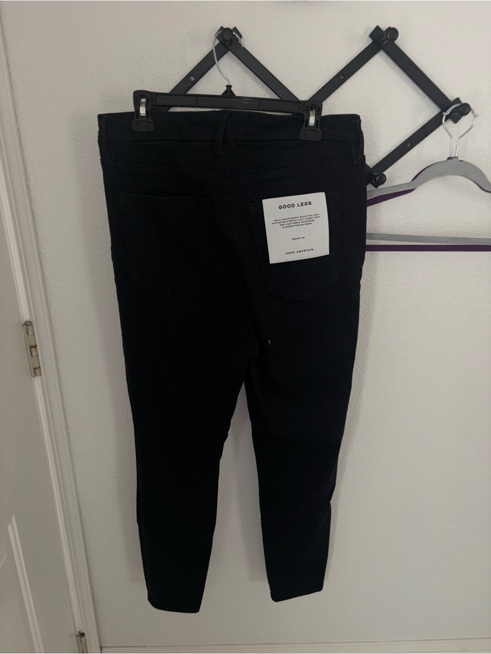 Good American Good Legs Skinny Jeans Womens 14-18 Black High Rise NWT - Picture 5 of 5